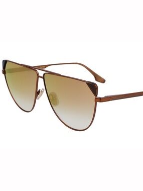 VICTORIA BECKHAM Bronze Mirrored Aviator Sunglasses VB239S 63 6309230